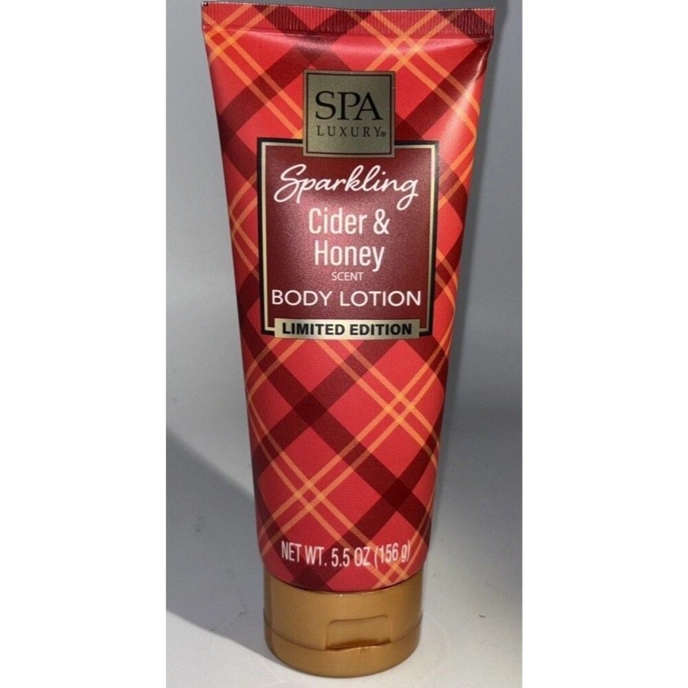Spa Luxury Sparkling Cider & Honey Scent Body Lotion 5.5oz Limited Edition-NEW
